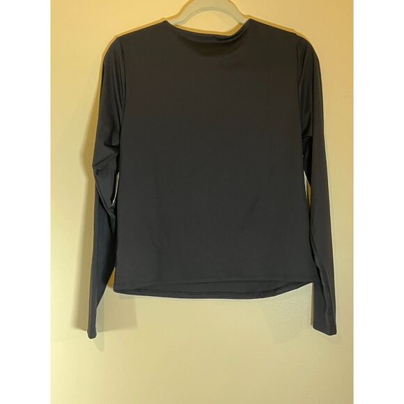 Women's Black Old Navy Long Sleeve Modern Crew Top Size Large - NWT - Picture 7 of 7
